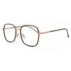 Full Rim Square Brown Rose Gold Smartbuy Collection Nielsen Mtr 94c Fashion Unisex Eyeglasses