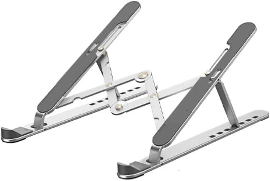 

KEITSU EXP Ноутбук с хранилищем Алюминиевый сплав Регулируемая высота и улучшает и нагревает Обновленная версия Подставка, 7-уровневая регулировка, Складная, Чехол,