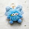 Bowknot Plush Coal Ball Keychain Ornament - Cute DIY Gift Doll