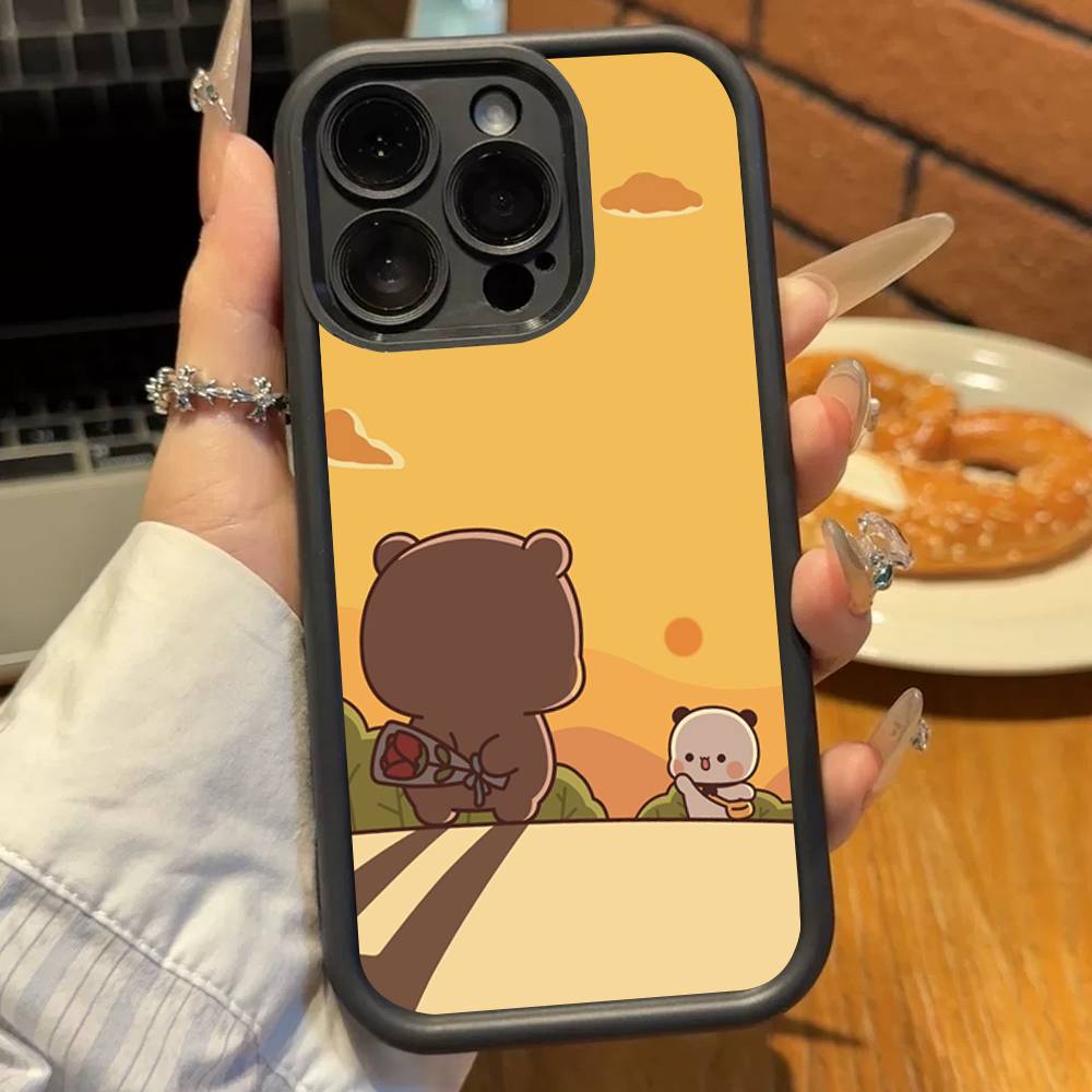 Cute BuBu D-DuDu Phone Case For iPhone 11 12 13 14 15 16 17 Pro Max Shockproof Soft TPU Back Cover