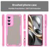 For Samsung Galaxy S25 FE Case PC + TPU Semi-Transparent Frosted Finish Protective Phone Cover