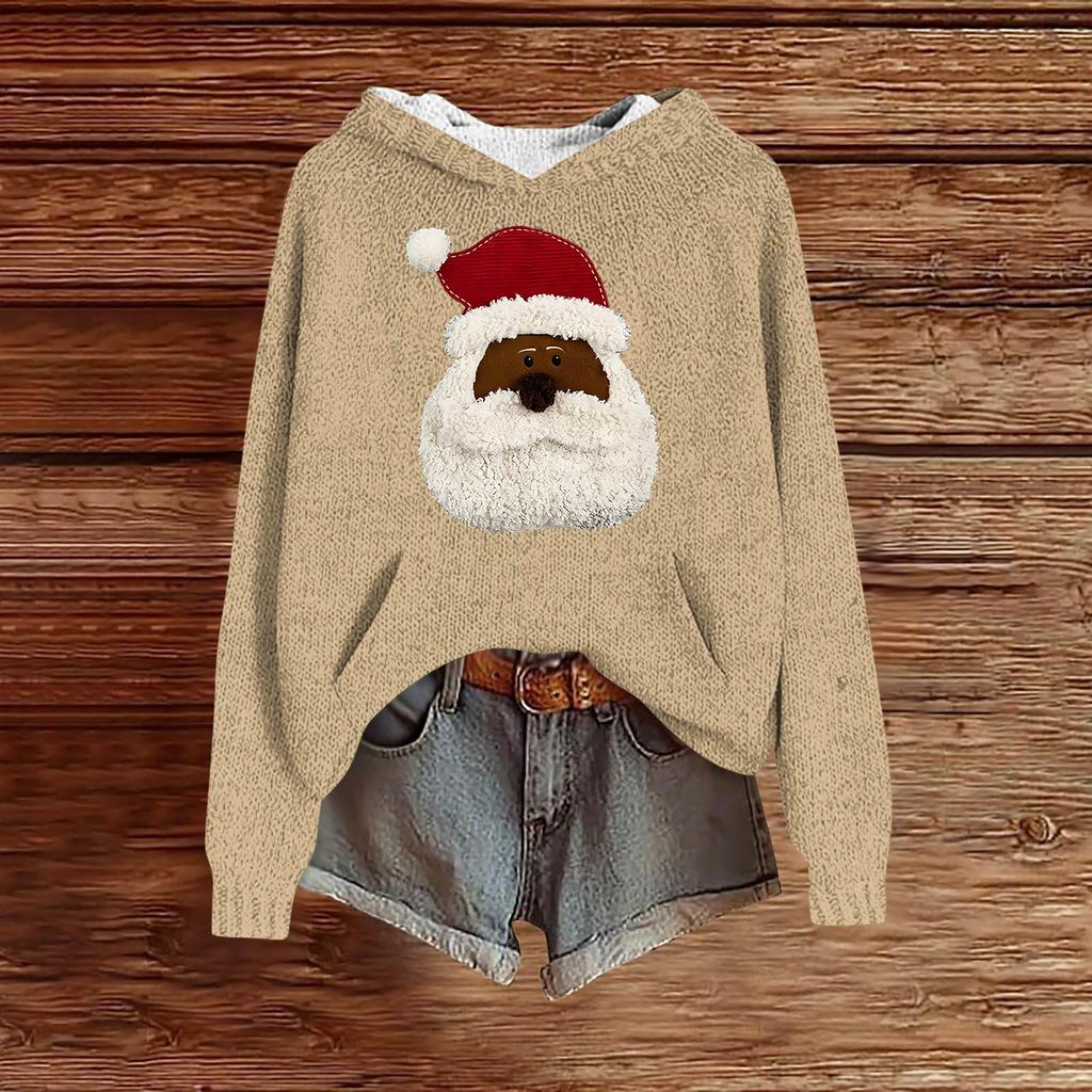 Sweatshirts für Damen Strickpullover Niedliches Shirt Herbst Pullover Kapuzensweatshirt