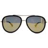 GUCCI Metal Exceptional Fashion Bilateral Bee Series Business Travel Edition HD Toad Mirror Pilot Sunglasses Sunglasses Sunglasses Men's Gold