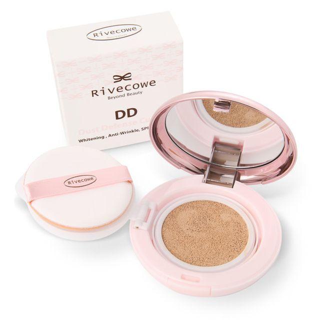 

Rivecowe MLQFWVFP DD Cushion 13g SPF 50+ PA+++ Blocks harmful ingredients
