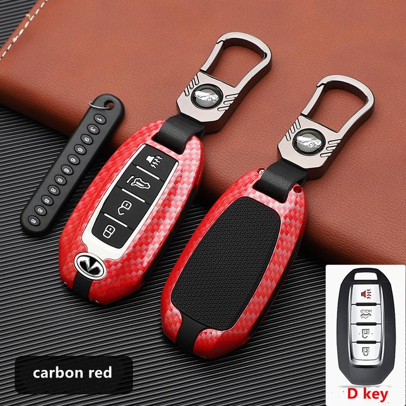 Car Fob Remote Control Key Case Cover Holder Chain For Infiniti Qx50 Qx60 Q70L Q60 Q70 Key Buckle Protect Interior Accessories