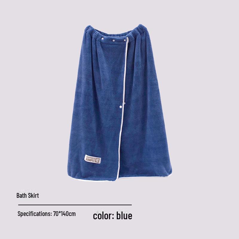 Women's Quick-Dry Coral Fleece Bath Wrap with Buckle, Hair Cap, and Cute Makeup Headband