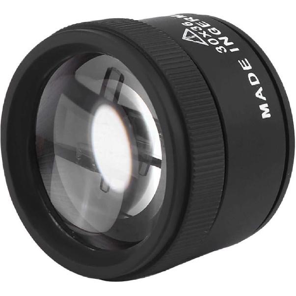 30X Professional Jewelry Magnifier, Optical Jewelry Magnifier Magnifying Loupe Eye Jeweler Stamp Inspection Tool and Collection for Stamps Jewelry