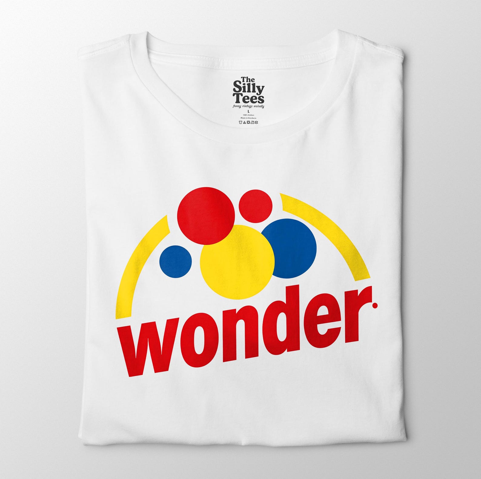 Wonder Parody T-Shirt, Retro Bread Logo Tee, Funny Vintage-Inspired Graphic Shirt 4XL