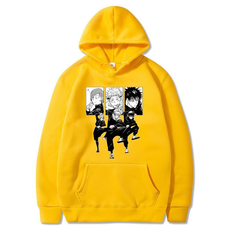 Anime Hoodie Jujutsu Kaisen Printed Sweatshirt Unisex Long Sleeve Pullover Casual Streetwear