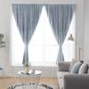 For Panels Autohesion 2 Curtains Windows For Bedroom Girls Kids Baby Window Curtain Double Layer Star Cut Out Living Room Decor Wall Home