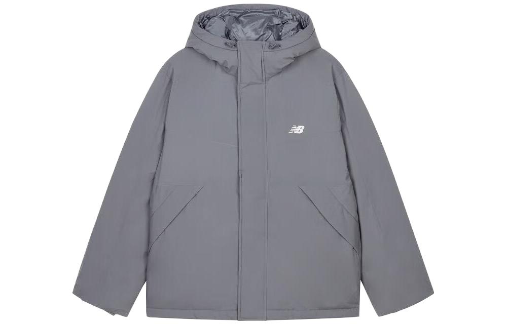 New Balance Down Jackets Men s Gray Hooded Moderate Other AMJ33322-TTM XL