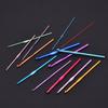 14Pcs Crochet 2-10mm Hook Size Soft Handle Crochet Hand Woven Rainbow Soft Handle Crochet Aluminum Crochet Set Knitting Needle
