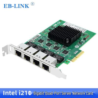 EB-LINK Intel I210 Dört Bağlantı Noktalı Gigabit PCIe x4 Ağ Adaptörü (CN versiyonu)