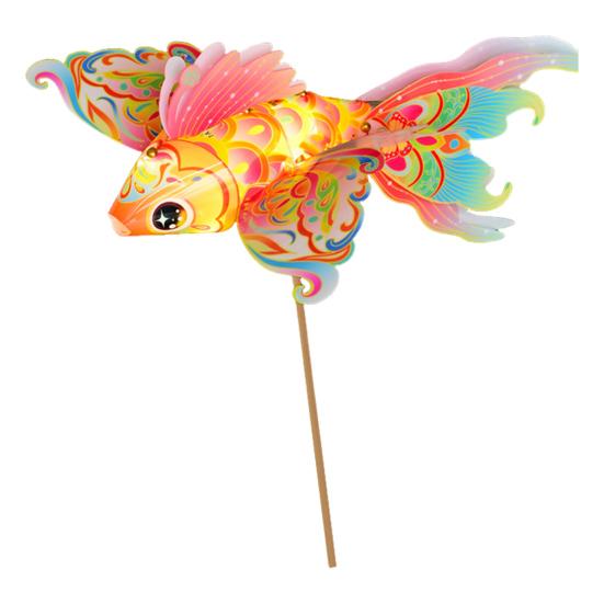DIY Fiskelyktsett Kinesisk Tradisjonell Håndlaget Gullfisklykt Håndholdt Nyttårslykt for Vårfestivalen Midt-Høst Hanfu Cosplay