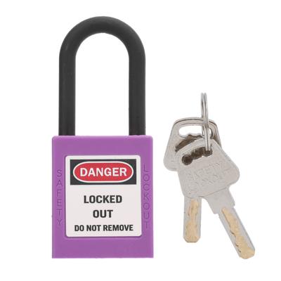 38mm1.5in Safety Padlock Engineering Insulation DustProof with 2 Keys for Factories Construction