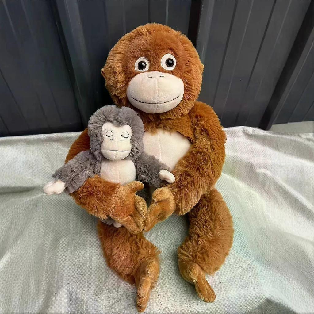 Punch Monkey Plush Toy, Baby Monkey & Orangutan Plush Stuffed Animal, Protect Punch Orangutan Stuffed Animal, Cute Monkey Holding Plush Toy