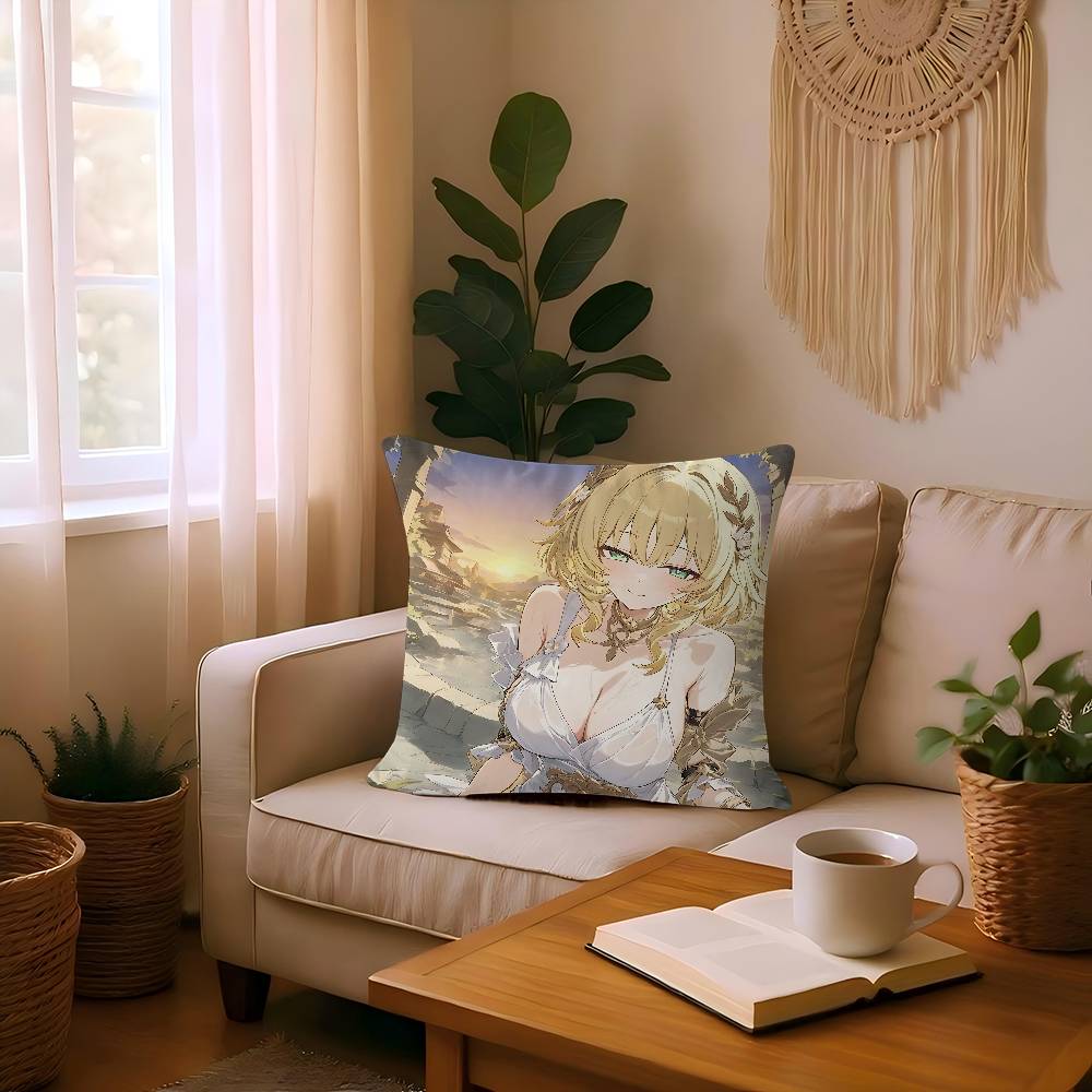 Anime Honkai Star Rail A-AglaeaS Pillow Cushion Cover Pillowcase Living Room Sofa Home Decor Customized