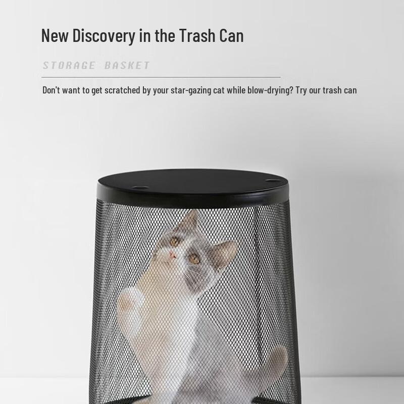 Mufengxing Large Metal Mesh Wastebasket
