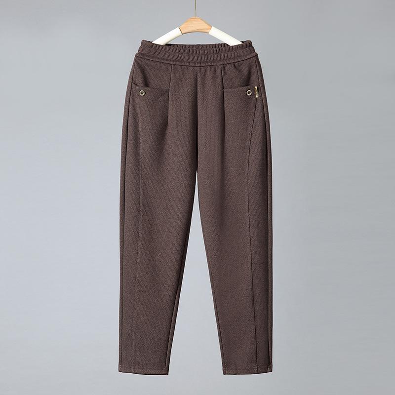 Mom Pants Autumn and Winter Casual Women's Pants Middle-aged and Elderly People Autumn Loose Trousers Old Grandma Woolen Pants Winter