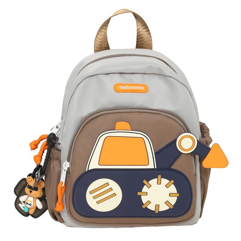 Schoolbag cute backpack boys girls kindergarten children school bag new cartoon car light backpack