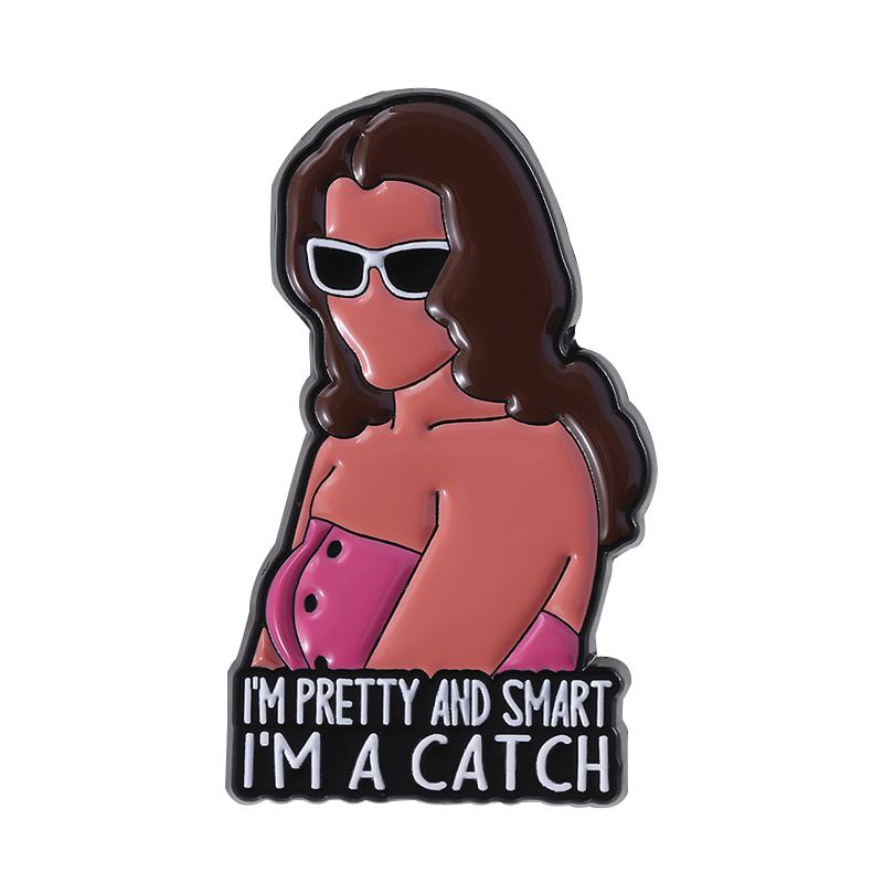 

Girls be Themselves Enamel Pins Custom I LOVE YOU BUT I LOVE ME MORE Brooches Lapel Badges Clothes Funny Jewelry Gift Friends