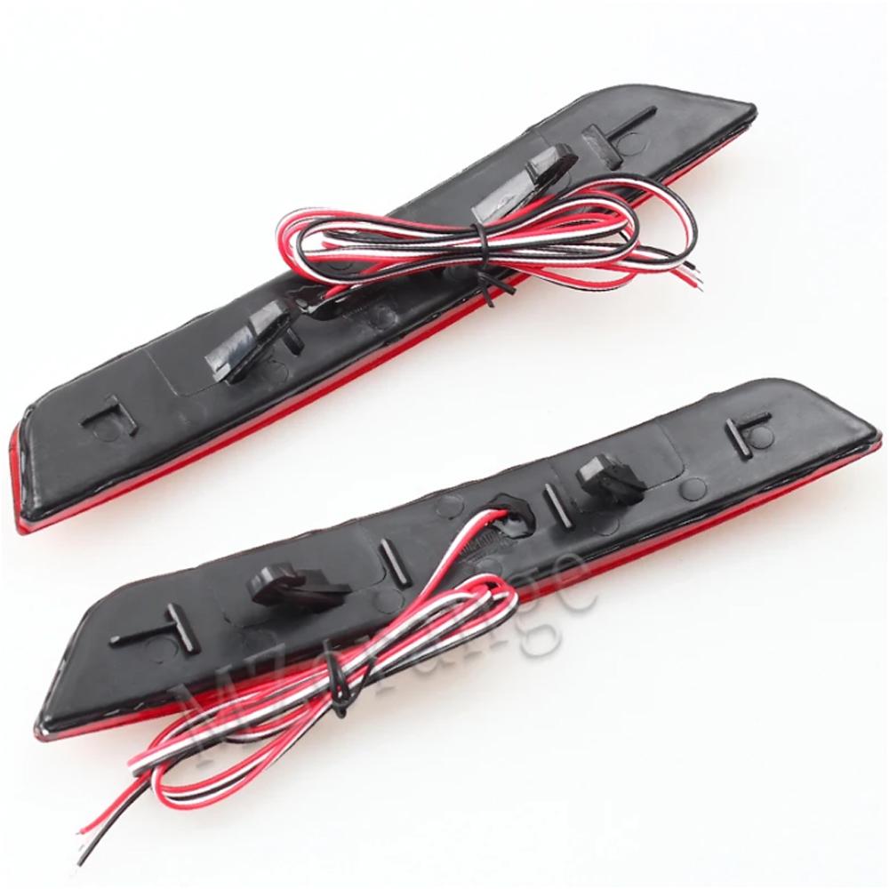 1 Pair LED Rear Bumper Lights for Ford Mondeo Sedan 2007-2010 Rear Bumper Reflector Driving Lamp Brake Stop Light Rear Fog Lamp