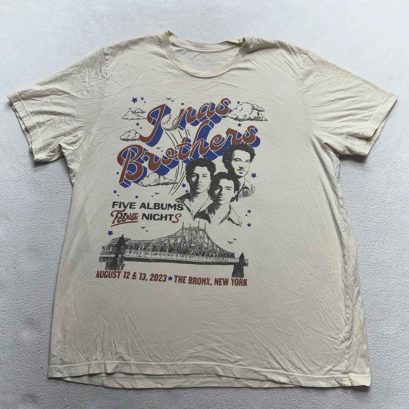 2023 Jonas Brothers Opening Night Yankee Stadium Shirt 2XL Tour New York M