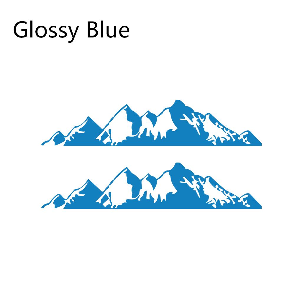 2PCS Car Stickers For Jeep Renegade Liberty Patriot Wrangler JK Grand Cherokee Rubicon Compass Vinyl Mountain Decals Accessories