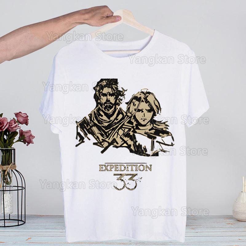 

Clair Obscur Expedition 33 T shirts Fashion Men And Women Tops T-shirt Short Sleeve Unisex Tshirt 4XL
