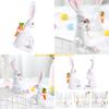 F26C Family Bunnies Figurine Spring Rabbit Statue Bunnies Sculpture Indoor Easter Decorations Ornament for Table Centerpieces