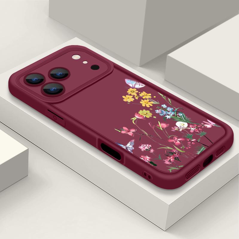 Small Flower Pattern Case For iPhone 17 Air 16e 16 15 14 Pro Max 13 17 Pro Max 17 Pro 17 Shockproof Soft TPU Silicone Phone Cover Funda