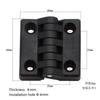 10pcs Hinges Black Color Nylon Plastic Butt Hinge for Wooden Box Furniture Electric Cabinet Scharnier Door Hinges