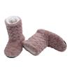 Women Winter Couple Warm Slippers Non-slip Thicken Plus Velvet Design Soft Indoor Floor Shoes for Home Bedroom Living Room Cold Days Comfort Wear