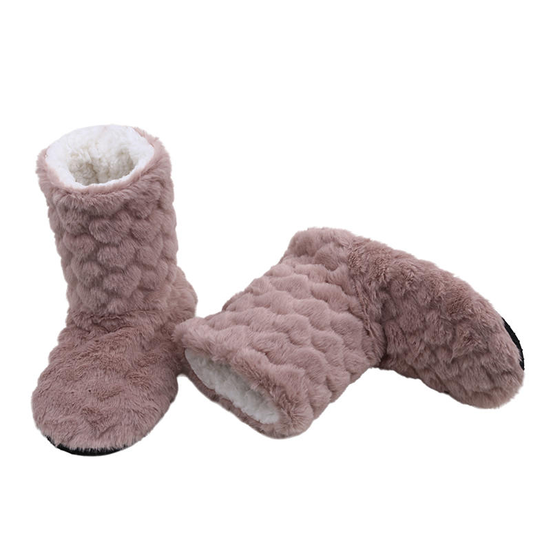Women Winter Couple Warm Slippers Non-slip Thicken Plus Velvet Design Soft Indoor Floor Shoes for Home Bedroom Living Room Cold Days Comfort Wear