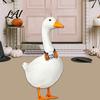 Versatile Outdoor Goose Costume Halloween Bow Tie Porch Statue Accessories Spooky Skull Ghost Gift for Owners Tie Lawn Statue Holiday Yard