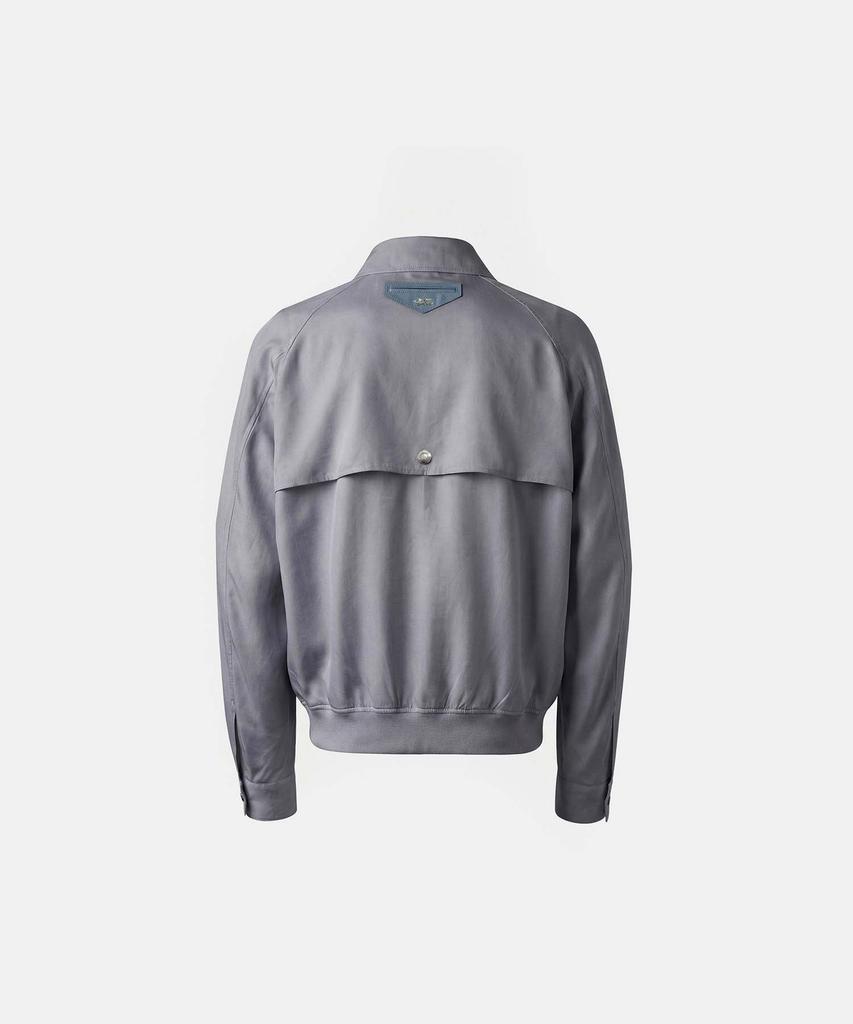 BADBLOOD Contour Lightweight Bomber Shacket - Blue Gray