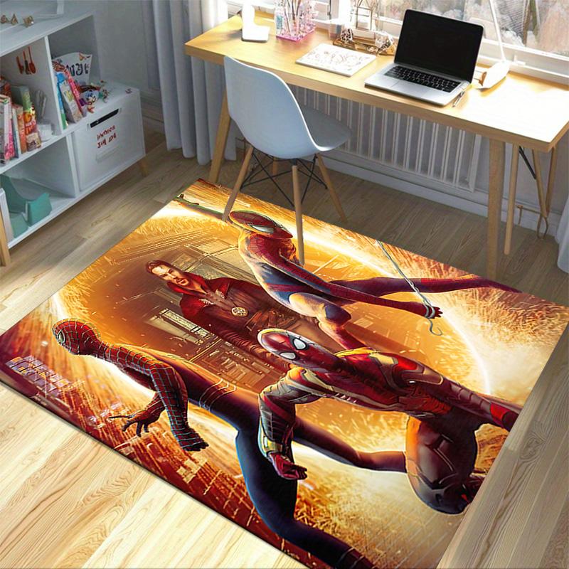 1pc Spiderman Carnage Action Carpet for Playroom Bedroom Living Room Sofa Home Decor,kids Game Area Rug Non-slip Floor Mat Y826145