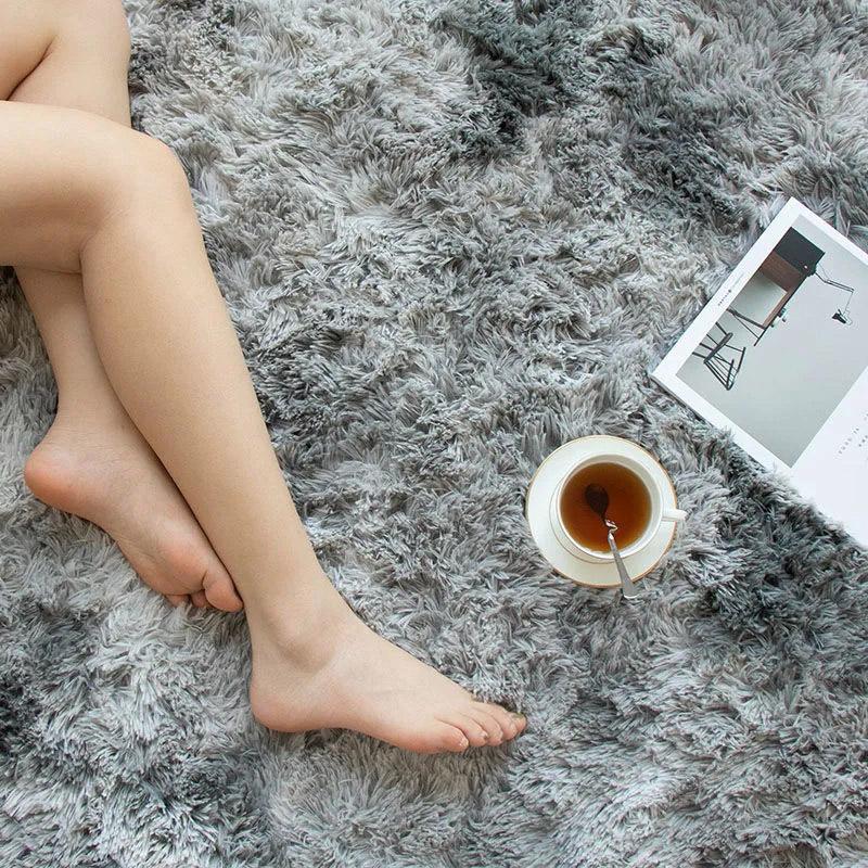 Carpet Bedroom Bedside Carpet Plush Living Room Full Floor Mat Girl Ins Room Dirty Carpet Sofa Rug Warm Large Area Cushion