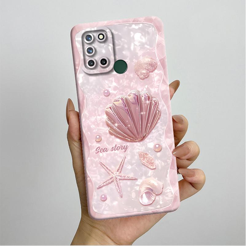 Phone Case For Realme 7I RMX2103 C17 Shockproof Case For Realme C17 Pretty Flowers Liquid Soft Silicone Back Cover Bumper Fundas