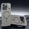 Ultra Thin Metal Lens Holder Frameless for Magsafe Magnetic Case for Iphone 17 Air 16 15 14 Pro Max 13 Solid Matte Skin PC Cover