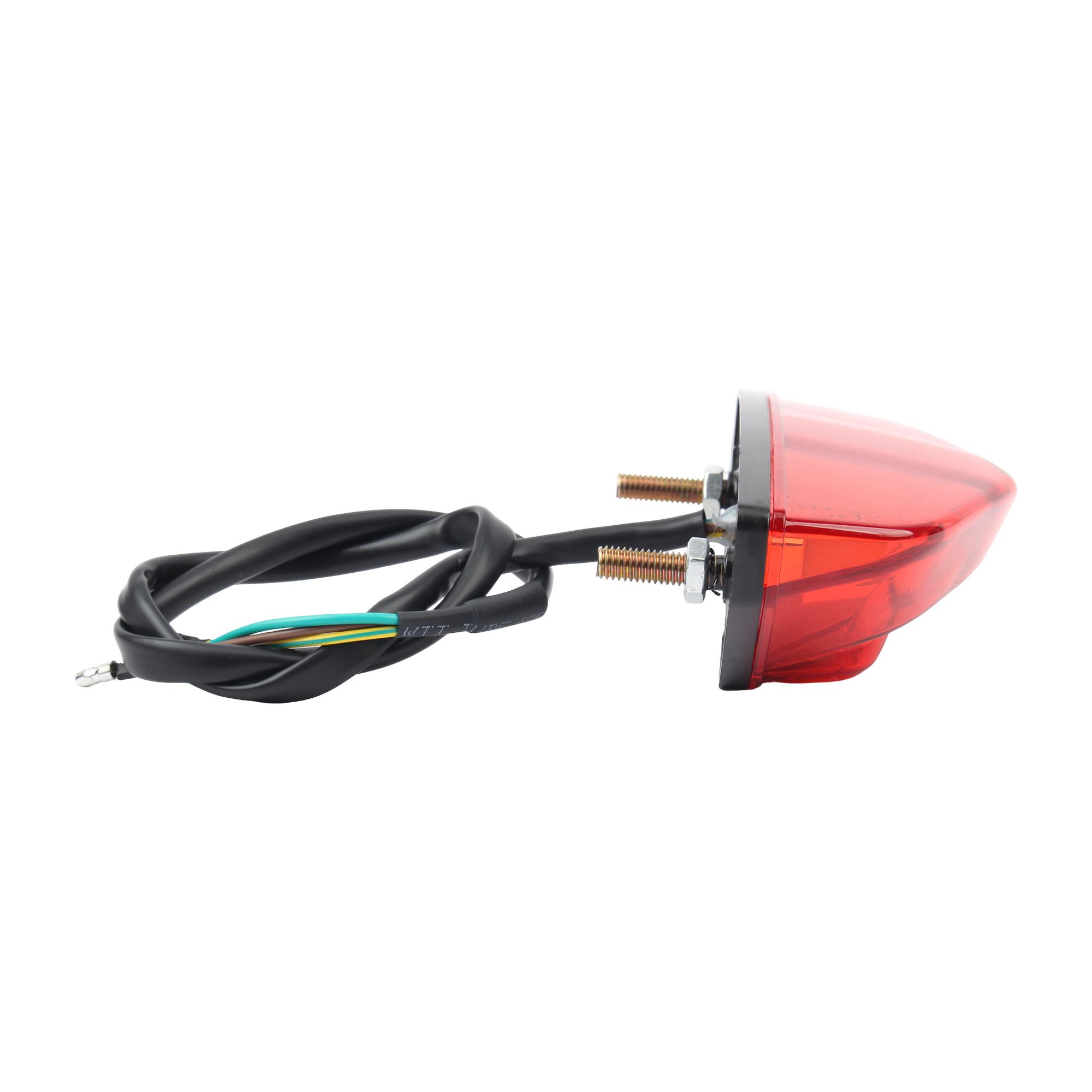 Motorcycle Rear Brake Light Taillight LED Stop Reversing Lamp ATV Scooter ADV Dirt Bike Universal Parts Enduro 3 Wires