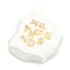 30pcs Stainless Steel Gold Color A-Z 26 Letter Pendant Alphabet Charms Pendant for DIY Jewelry Making Earrings Bracelet Necklace