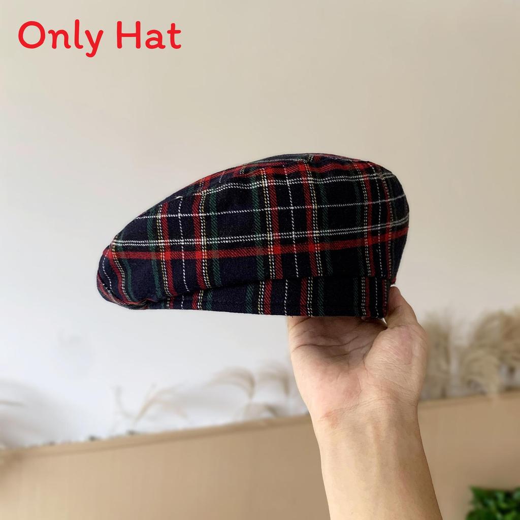 Classic British Girl Beret Hat With Breathable Fabric For Casual Fashion Style DarkBlue
