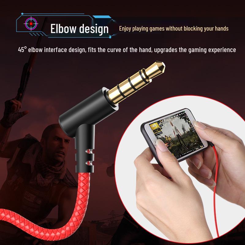Cross-border Wired Gaming Earbuds with Mic for Mobile, PC & PUBG
