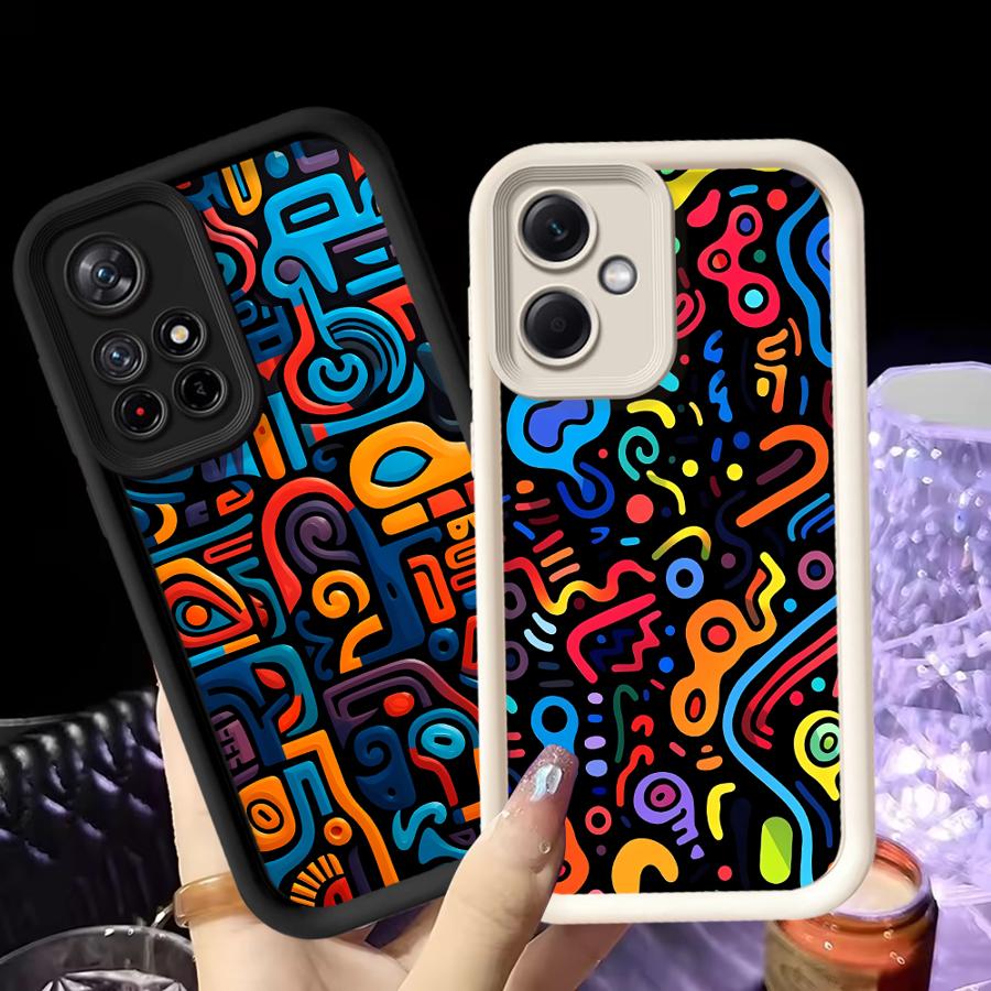 Colorful Pattern Case for Xiaomi Poco F8 X3 NFC C51 X3 Pro C61 C50 Phone Cover