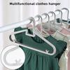 12pcs Simple Household Children's Clothes Racks Plastic Seamless Anti-skid Support Small Multifunctional Storage Hanger For Baby