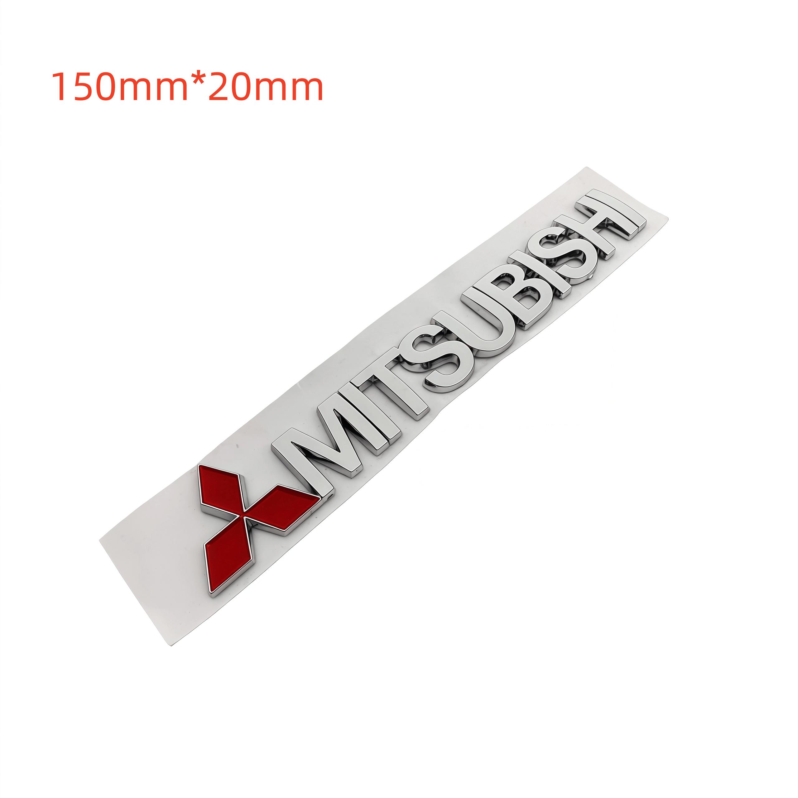 

3D Aluminum Alloy Car Logo Badge Side Fender Stickers Emblem Rear Trunk Decals For Mitsubishi Ralliart ASX Outlander Accessories 1pcs Mitsubishi срібний