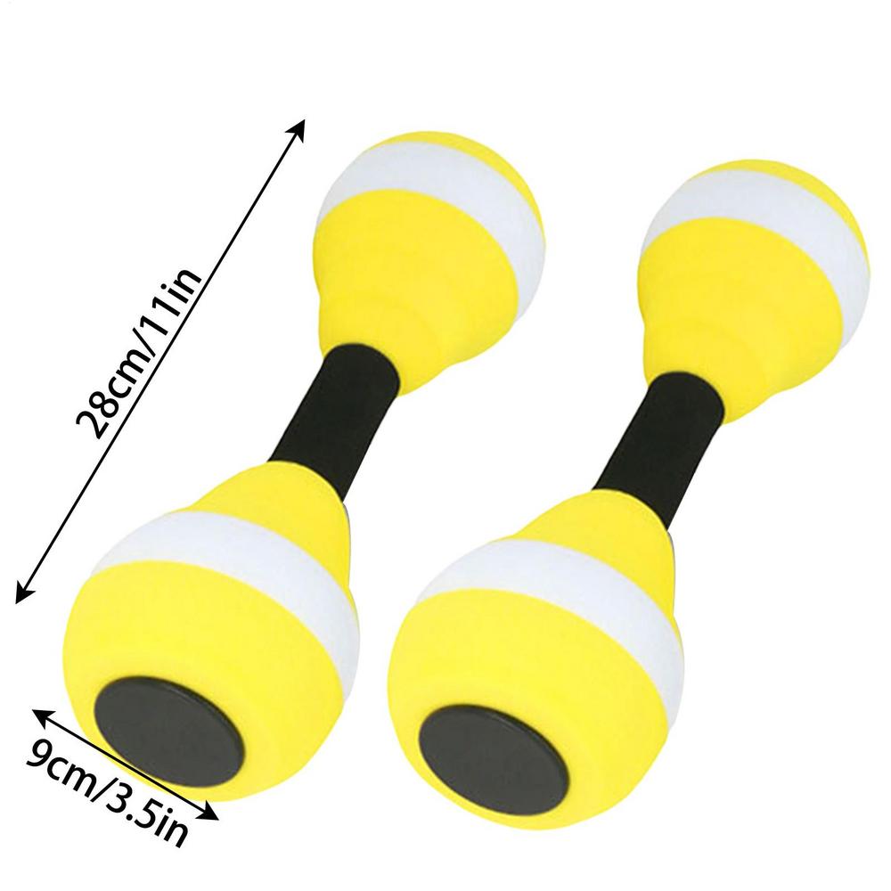 Pool Weights Water Exercise Equipment, EVA Foam Barbells, Summer Swimming Pool Fitness Equipment жёлтый