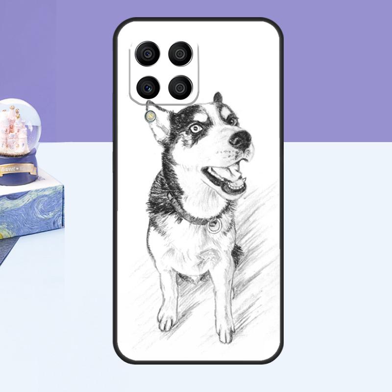 

Чехол с изображением собаки Хаски для Samsung Galaxy M52 M32 M12 M21 M15 M55 M56 M36 M16 M06 M13 M33 M53 M14 M34 M54 M31 Samsung M34 5G
