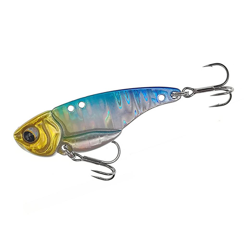 5g 7g 10g 15g Metal Vib Fishing Lure Bait Double Hole Artificial Bait Fishing Tool With Treble Hook
